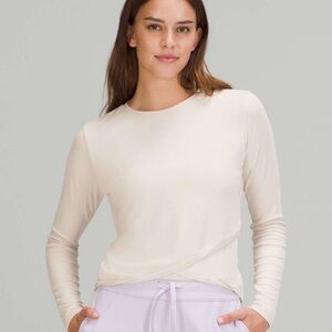 Lululemon Athletica Cream Long Sleeve Tee